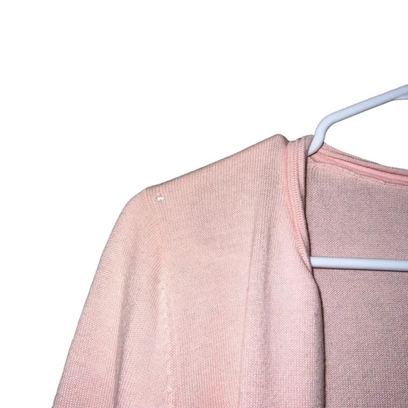 Talbots Light Pink Size Large 100% Cotton Cardigan - Picture 2 of 4